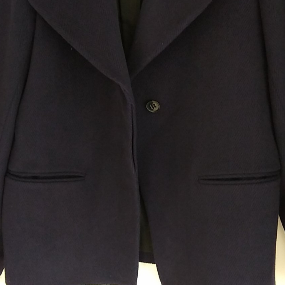 Theory L purple/black wool jacket. - Picture 7 of 9